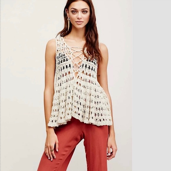 Free People | Tops | New Free People Crochet Top Nwt | Poshmark